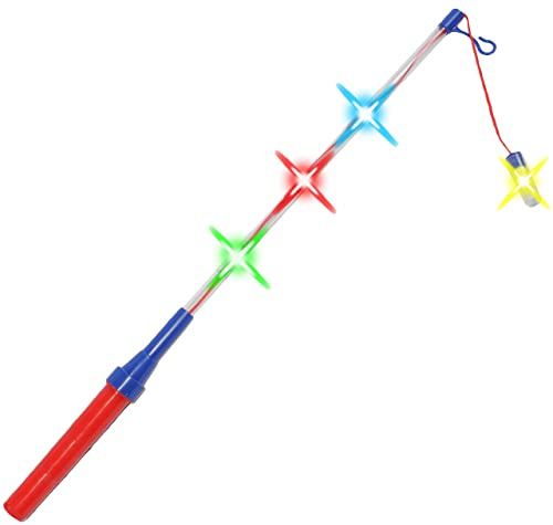 alles-meine.de GmbH 1 Stück LED - Blink & LEUCHT - Laternenstab - elektrisch Blinkender Stab für Batterie - z. B. für Laternen & Lampions - 51 cm - Bunte Farben - HELL - Latern..