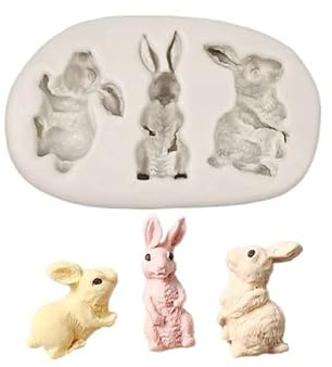 TTOA - Rabbit Bunny Silicone Fondant Mould | Easter Decoration | Animal Icing Mould | Chocolate Mould |