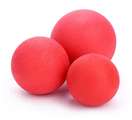 MISETA 3 x Haustier-Spielzeug, Hüpfbälle, Hundebälle, Hundebälle, Gummi, Hundebälle mit Seil, Hüpfbälle, Set