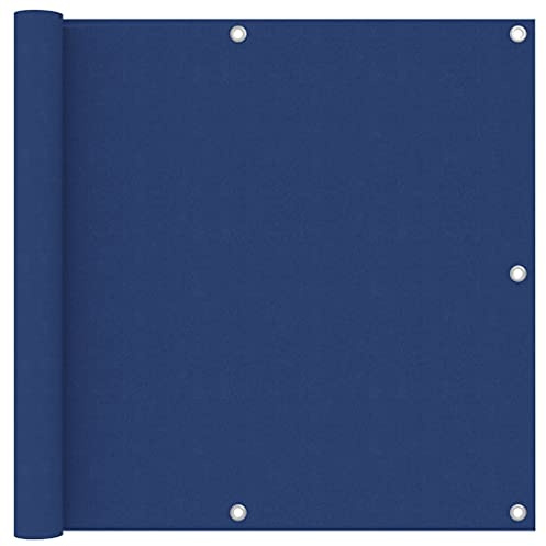 HIGSOSE Brise-Vue pour Balcon Bleu 90x500 cm en Tissu Oxford Écran de Jardin Imperméable et Résistant au Vent Couverture de Confidentialité Paravent Extérieur Auvent Terrasse Piscine