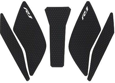 JAYWIS Coussinets de protection latéraux pour réservoir de carburant de moto, autocollants, genouillère, coussinet de Traction pour Yamaha YZF R1 R1M YZFR1 2015 – 2021 Protège-réservoir anti-rayures (