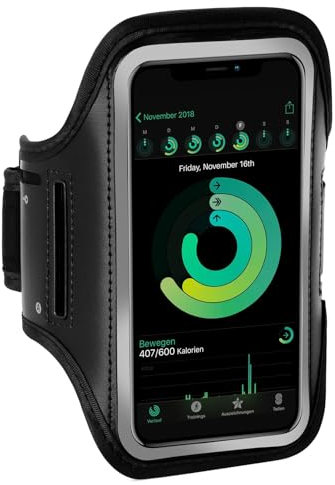 ONEFLOW Workout Case für Fairphone 5 Sportarmband zum Joggen mit Touch Fenster, Handy Armband für Sport und Outdoor, Handyhalterung für den Arm, Lauftasche Jogging, Schwarz