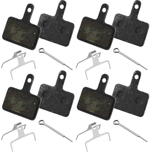 5 Pairs Bike Brake Pads,Brake Pads for Bicycle,Resin Semi-Metal Bicycle Disc Brake Pads Replacement for Mountain Ebike for Br-M575 B01s Mt200 M525 M515 T615 T675 M505 M495 M486 M485
