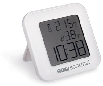 Thermometre-hygrometre - SCS SENTINEL - ThermoHygro - Intérieur - Affichage heure, alarme, hygrométrie, température