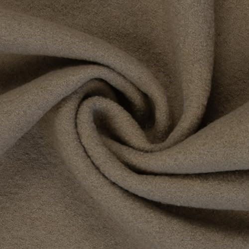 Wollwalk Walkstoff NAOMI | 100% Schurwolle | HW24/25 | für Bekleidung | Trachtenstoff | Meterware | ab 50 cm (beige)