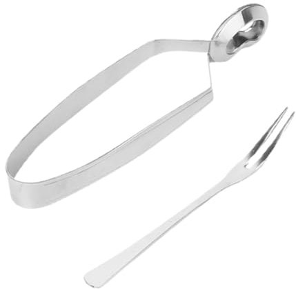 Cabilock Pinzas Para Caracoles Acero Inoxidable Herramientas Para Cocinar Tenedor Para Servir