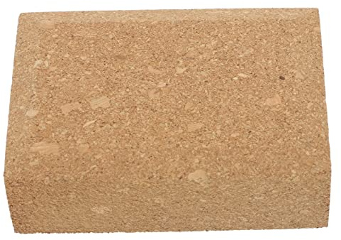 DOITOOL Khaki Wedge Sandpaper Grinding Block Oak Particles Handcraft Polishing Tool Lightweight Portable for Leather DIY Work