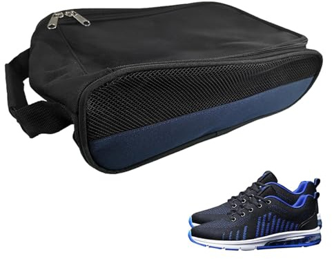Sportschuhbeutel, Schuhbeutel mit Reißverschluss | Gepolsterte Reise-Schuhtasche - wasserdichte, belüftete Schuhtragetaschen mit Reißverschluss und Tragegriff Oben für Golf, Tennis, Fußball