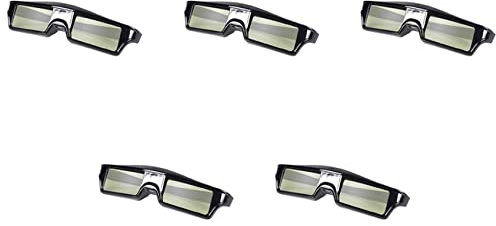 Rdjumpdjo 5X Rechargeable Active Shutter 3D Glasses for ALL DLP Projector