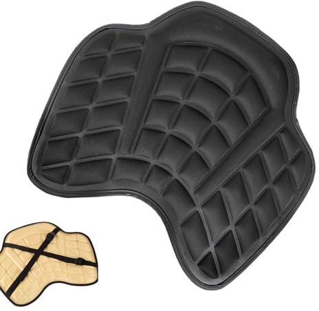 kinrguiyuez Motorcycle Seat Cushion | Foam Motorcycle Pillion Seat Pad - Breathable Cushion Shock-Absorbing Non-Slip Thick Ergonomic Support For Women Men