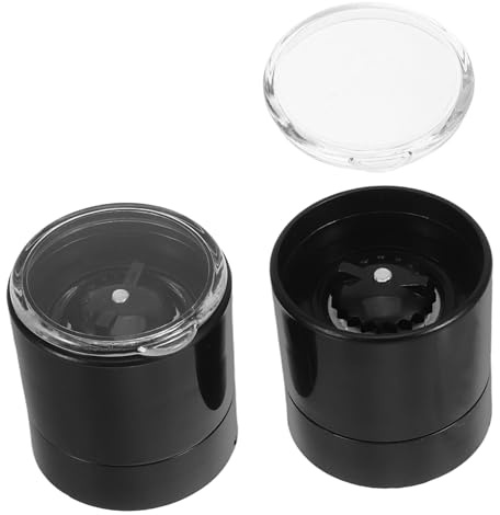 Ipetboom 2pcs Stainless Steel Grinder Caps for Salt Pepper Grinder Tops Adjustable Grinding Precision Manual Covers for Sea Salt and Pepper Shakers