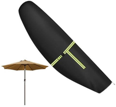 Parasol Cover - Outdoor Shade Protector, Umbrella | Heavy Duty Weather Shield, Reliable Canopy Guard, Long Lasting Waterproof Slip, Elegant Sunshade Accessory, Secure Seasonal Storage Case