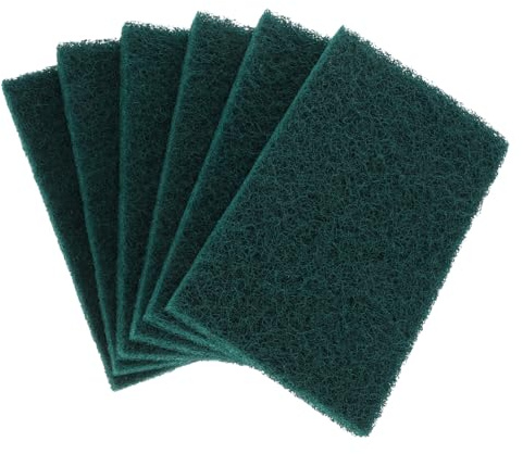 Healeved 6 pezzi Panni Abrasivi Non Graffianti per Pulizia Cucina Riutilizzabili Tamponi Antigrasso Leggeri per Piatti Metallo Portatile Garage e Esterni
