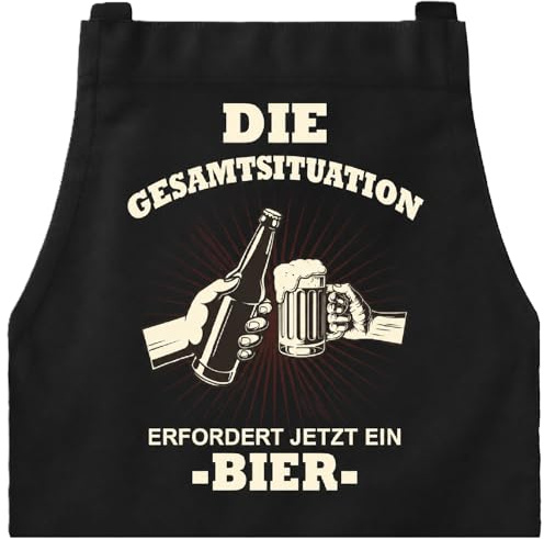 Iyxeo Grillschürze für Männer Lustig, Kochschürze Herren mit Taschen | Das auffällige Design sorgt für gute Stimmung beim Grillen, Kochen und bei geselligen Abenden