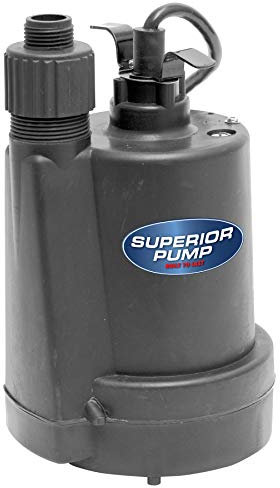 Superior Pump 91025 1/5 HP Thermoplastic Submersible Utility Pump by Superior Pump