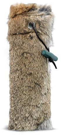 ROMNEYS Kaninchendummy | Standard-Dummy 500g mit echtem Kaninchenfell überzogen | Wild-Apportel für die jagdliche Hundeausbildung