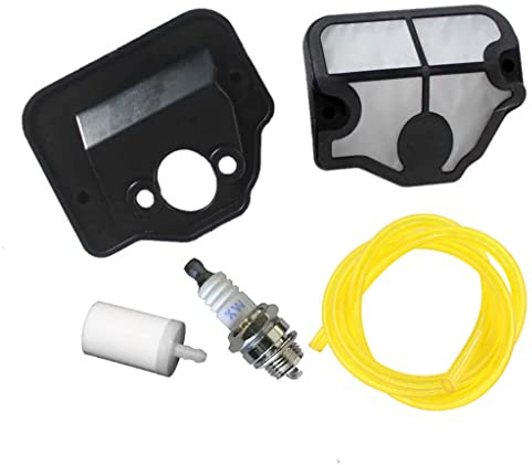 HURI Luftfilter mit Benzinfilter und Zündkerze für Husqvarna 36 41 136 137 141 142 Motorsägen # 530029908, 530029811
