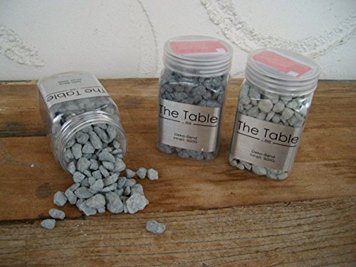 Dekosteine Zierkies Ziersand Tischdeko grau ca. 0,5-2 cm 3 x 500 Gr