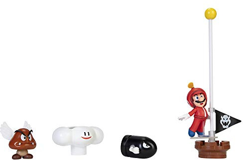 Nintendo Super Mario 6cm Figuren Multipack Diorama Spielset - Wolken Welt