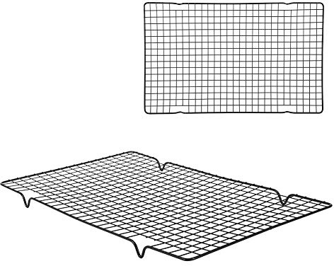 Matkvalitativt järn 16x10x0.8in grillkylstativ, kylgaller, för kök i hemmet kylkakor kakor pajer bakverk grillning skällande