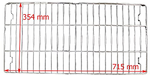 Marel Shop® - Griglia 354 x 715 mm per Forno compatibile con Smeg e Gruppo Bosch da 90 cm 115 L per modelli: B901GMXI9 - B90GMXI9 - FSP9610X - GA91CTX9 - HSG738357M - KCG90A4 - SF9390X1SA - SF93M3CX
