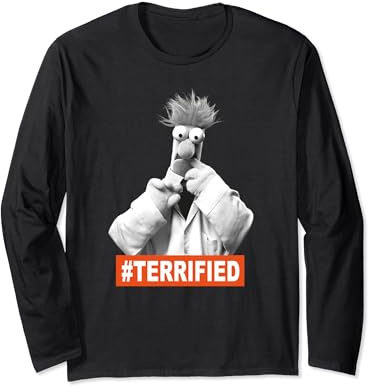 The Muppets Beaker Terrified Long Sleeve T-Shirt