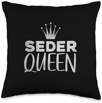 Seder Passover Pesach Queen Throw Pillow