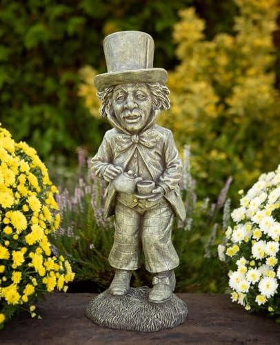 Mad Hatter Garden Figure | Alice in Wonderland Heavy Resin Home Ornament Statue
