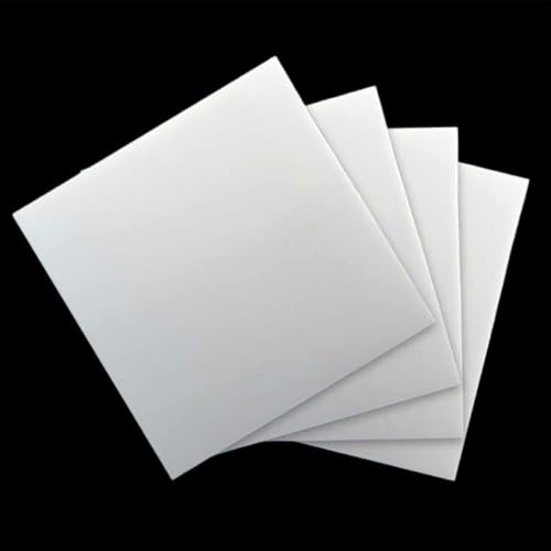 COYOUCO Feuille de Plastique téflon PTFE, Taille 500 x 500 mm Panneau de téflon formable pour Joints et Bricolage,2