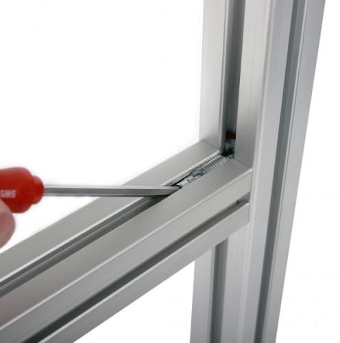 KINETIK MSystem® 10 Stück Automatikverbinder Nut 8, Aluprofil Profilverbinder Formverbinder Montageverbinder Stahl verzinkt, kompatibel mit item 0.0.388.08