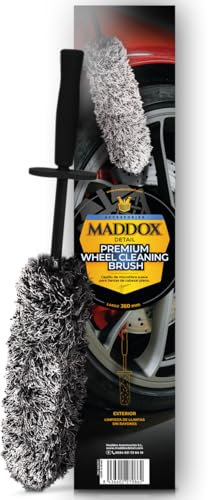 Maddox Detail - Premium Wheel Cleaning Brush | Ideal para Limpieza De Llantas | Cepillo Llantas Coche, Kit Detailing Coche | Cepillo para Lavar Ruedas, Neumaticos