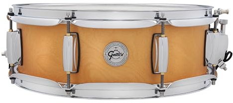 Gretsch Snare Drum - Full Range Birch - Größe 14 x 5 - 8-lagiger Birkenkessel - Satin Classic Finish Natur - 30° Kesselgratung - 2,5 mm Stahlspannreifen - S1-0514-BSC