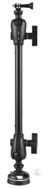 Soporte de cámara de kayak con varillas de aluminio, ángulo ajustable, soporte de montaje portátil, accesorios para cámaras de acción, soporte de fácil instalación, aventuras acuáticas