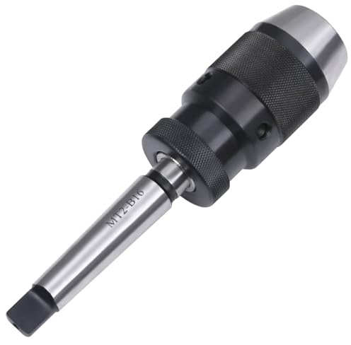 Gecheer Quick Release Drill Chuck MT2-B16 with 13mm Clamping Range Drill Accessories Hardware Tool Drill Chuck Model146695