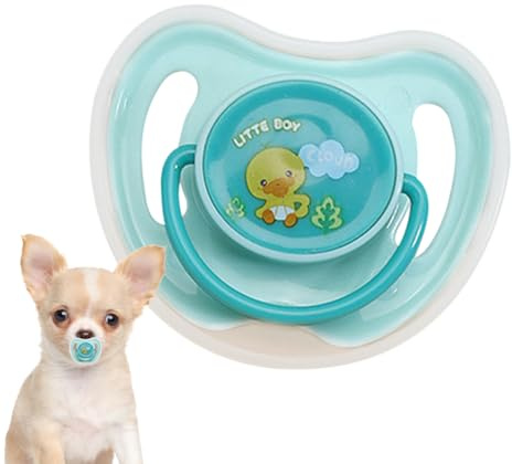 Hundeschnuller Kauspielzeug 4 x 3 5 x 4 cm - Welpen Silikon Schnuller | Stresslinderndes Hundespielzeug | Welpenschnuller mit Staubbox | Sicheres Kauspielzeug for haustiere | Outdoor Welpen