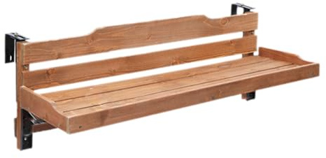 Stoolzfaid Table De Balcon Suspendue,Table Balustrade Terrasse,Table De Balustrade De Balcon Bois,Table De Balcon Suspendue Pliable,Multifonctionnel,pour Balustrade,Terrasse,ExtéRieur,Jardin