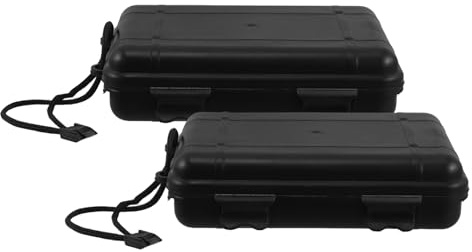 Healvian Estuche Grande para Puntas de Flecha 2 Unidades, Caja de Almacenamiento Resistente al Agua, Organizador Portátil de Plástico Ligero con Interior Absorbente de Impactos