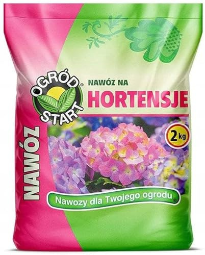 Concime ortensie 2kg - blu e rosa - fertilizzante piante acidofile - granulare