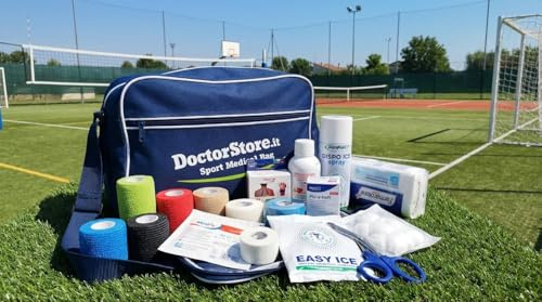 Borsa Medica Sportiva – Kit Primo Soccorso Professionale per Sport progettata per la gestione immediata degli infortuni durante allenamenti e competizioni. (KIT SPORT COACH)