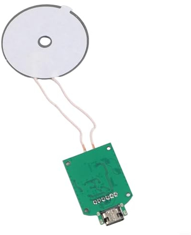 15W Kabelloses Ladepad für Auto - DC5V-12V Typ-C Schnellladung mit Digitalanzeige, Induktive Ladestation DIY