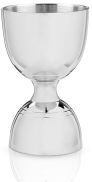 Viski 5276 Professional: Silver Canterbury Jigger, Acero Inoxidable 18/8, Plata
