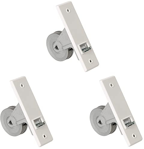Rollwin 3x Gurtwickler Unterputz 135mm ohne Gurt – Rolladen Gurtwickler Unterputz Weiß für 23mm Rolladengurt – Einlasswickler aus Deutschland – Rolladenwickler Rollo Aufwickler Gurtaufroller