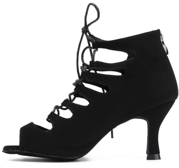 Syrads Zapatos de Baile Latino para Mujer Salsa Tango Bachata Vals Zapatos de Baile de Salón Suela Blanda 969
