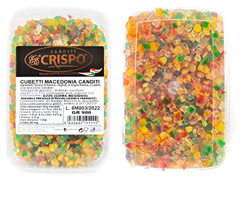 Crispo MACEDONIA CANDITA MISTA A CUBETTI 900GR 100% ITALIANO