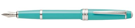CROSS Bailey Light Polished Teal Resin Fountain Pen INCL. Premium Gift Box - Medium Nib