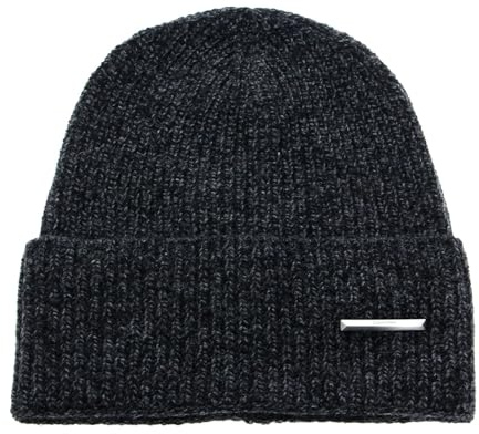 Calvin Klein Herren Gestrickte Mütze Pyramid Plaque Beanie K50k509933