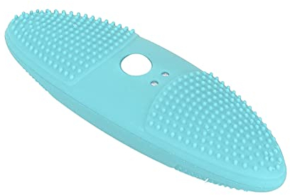 Scrubber per la pelle, spatola per il viso con ricarica USB a 3 livelli, detergente per pori ad ultrasuoni a doppia ondulazione per frutta e abbigliamento per la pelle(blu)
