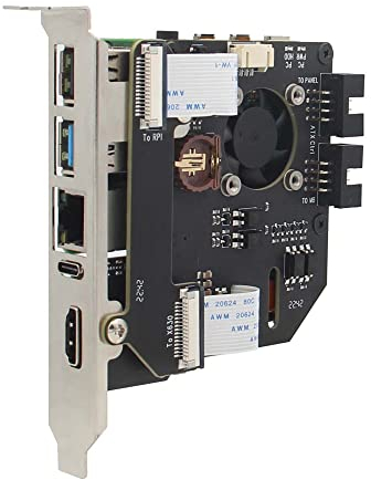 Geekworm KVM-A8 PCIe Version for Raspberry Pi 4 Model B KVM Over IP (NOT Including Raspberry Pi 4)