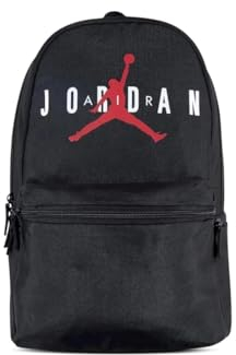 NIKE Jordan Rucksack Jan Hbr Eco Schwarz Code 9A0833-023, Schwarz / Rot / Weiß, Einheitsgröße