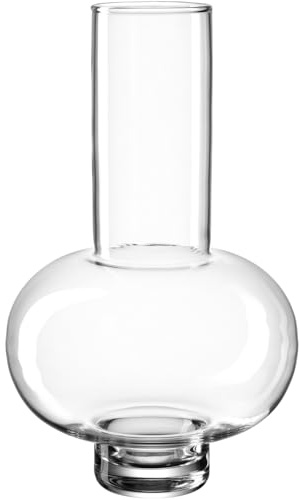 LEONARDO HOME Vernazza Dekovase - Vase aus hochwertigem Klarglas - Höhe 30 cm, Durchmesser 18 cm, Inhalt 2,8 l - Hohe transparente Blumenvase, 022355